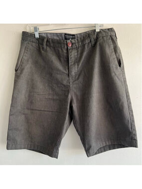 Men's Billabong Flat Front Shorts Waist 34 Gray